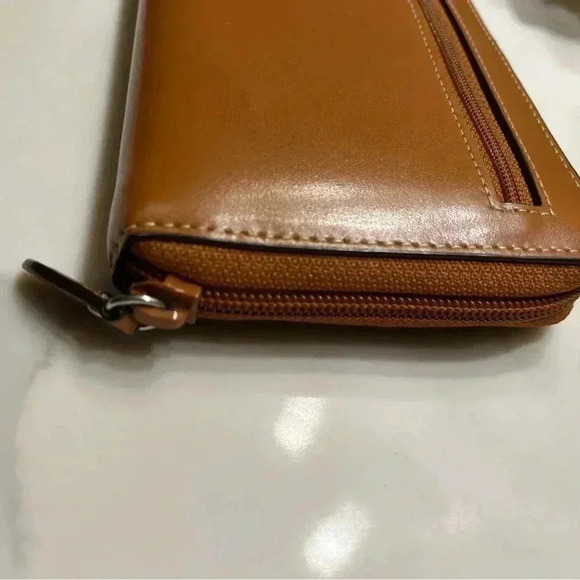 ❤️2/$80❤️Lodis Toffee Smooth Leather Purse  Wallet -NWOT - Picture 4 of 11